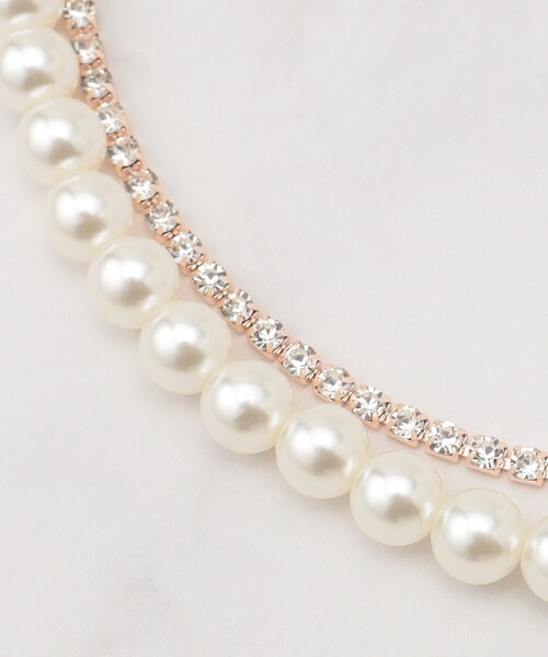 SHOO・LA・RUE（シューラルー）の「【セレモニー】2連ダイヤレーンロングネックレス（ネックレス・レディース・ピンクゴールド/ゴールド/シルバー・00）」の6枚目の写真