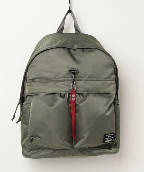 Alpha Industries(アルファインダストリーズ)の「ラージデイバック/リュック 20L(バックパック/リュック・メンズ・グリーン/グレー/ブラック・FREE)」の3枚目の写真