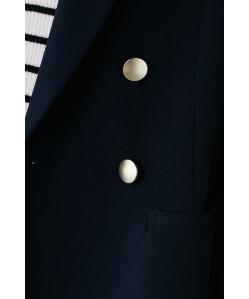 M.deux(エムドゥ)の「◇ハイストレッチダブルジャケット◇(テーラードジャケット・レディース・ベージュ/ネイビー・MEDIUM)」の11枚目の写真