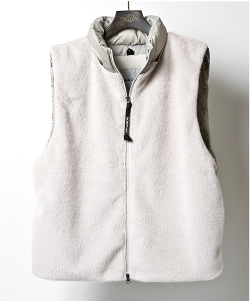 Buffalo Bobs(バッファローボブズ)の「TRANSFORM-FUR(トランスフォーム ファー) 3WAY フェイクファー エコダウン ブルゾン(ダウンジャケット/コート・メンズ・ブラック/ベージュ・1-2/2-3/3-4)」の22枚目の写真