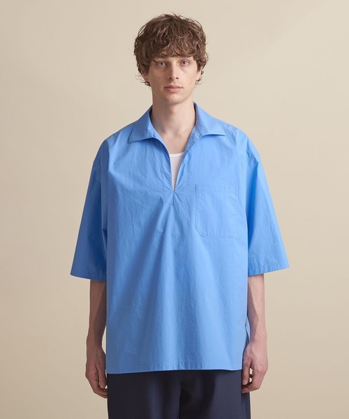 【美品】UNITED ARROWS ブラウス マルチサイズ】タイプライター ワイドフォルム スキッパーシャツ