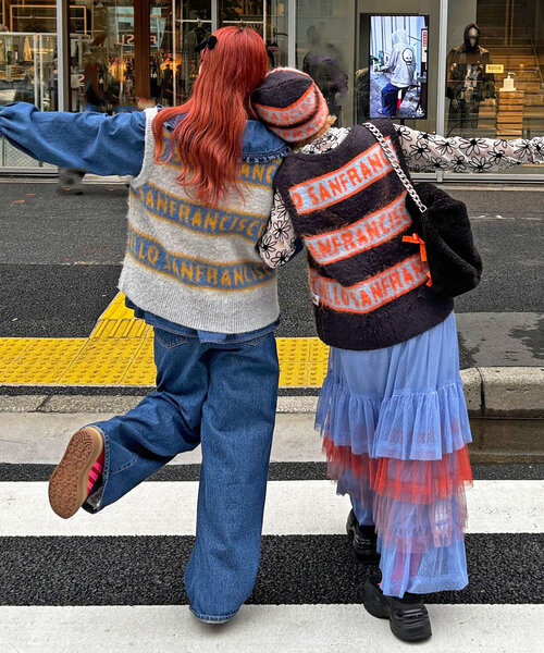 【セール】【HELLO.SANFRANCISCO/ハローサンフランシスコ】ロゴジャガードニットベスト（ベスト）｜HELLO.SANFRANCISCO（ハローサンフランシスコ）