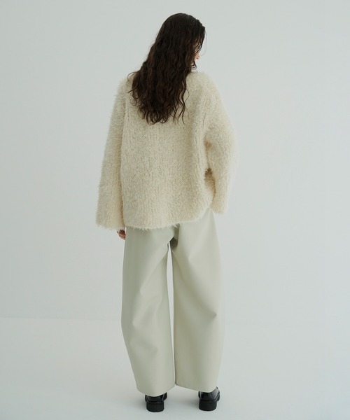 セール】BEAR SHAGGY HAND KNIT TOPS（ニット/セーター）｜CLANE