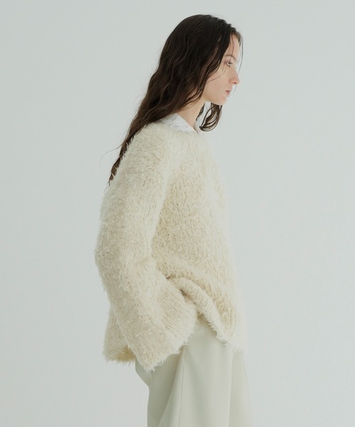 セール】BEAR SHAGGY HAND KNIT TOPS（ニット/セーター）｜CLANE