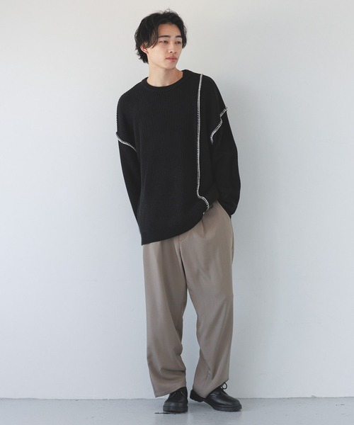 セール】ブランケットステッチニット 206472（ニット/セーター