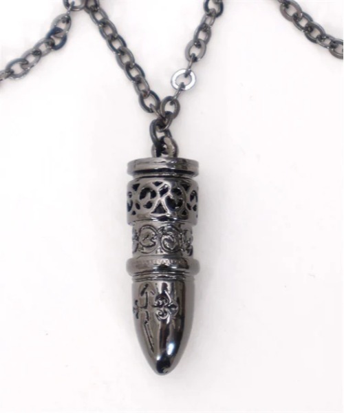 axes femme POETIQUE（アクシーズファムポエティック）の「シルバー・ブレットネックレス（ネックレス・レディース・ブラック/シルバー・FREE）」の6枚目の写真