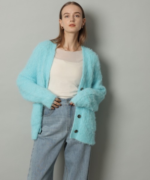 CADUNE 起毛ロングカーデ カデュネ CADUNE（カデュネ）の「起毛ロングカーデ（ニット/セーター