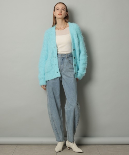 CADUNE 起毛ロングカーデ カデュネ CADUNE（カデュネ）の「起毛ロングカーデ（ニット/セーター