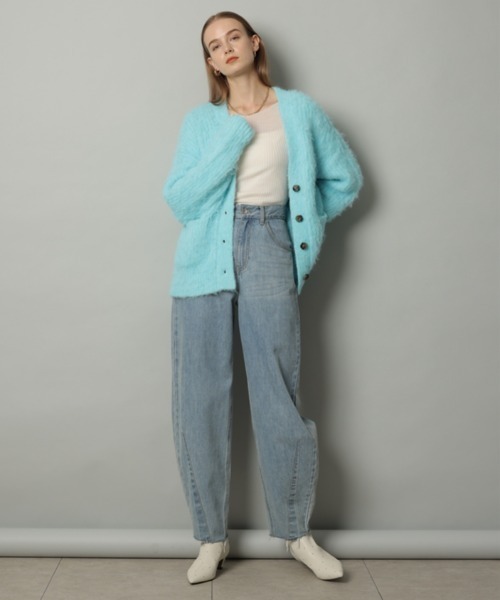 CADUNE 起毛ロングカーデ カデュネ CADUNE（カデュネ）の「起毛ロングカーデ（ニット/セーター