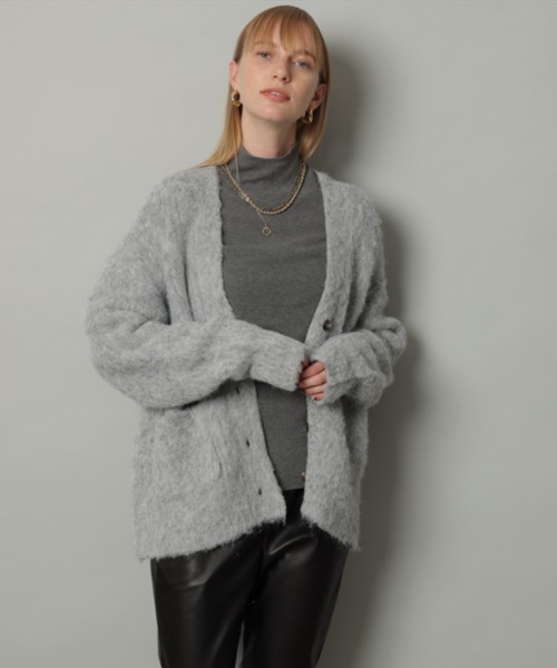 CADUNE 起毛ロングカーデ カデュネ CADUNE（カデュネ）の「起毛ロングカーデ（ニット/セーター