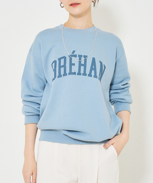 qualite scape(カリテ スケープ)の「ロゴスウェットプルオーバー(スウェット・レディース・ダークネイビー/アイボリー/サックスブルー・フリー)」の2枚目の写真