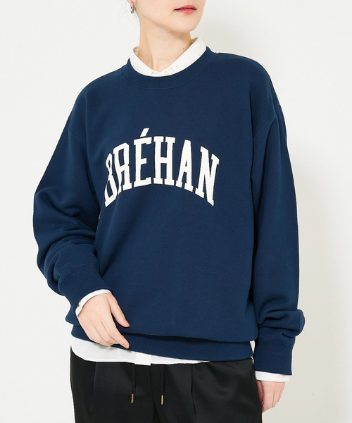 qualite scape(カリテ スケープ)の「ロゴスウェットプルオーバー(スウェット・レディース・ダークネイビー/アイボリー/サックスブルー・フリー)」の3枚目の写真