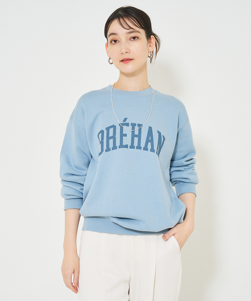 qualite scape(カリテ スケープ)の「ロゴスウェットプルオーバー(スウェット・レディース・ダークネイビー/アイボリー/サックスブルー・フリー)」の20枚目の写真