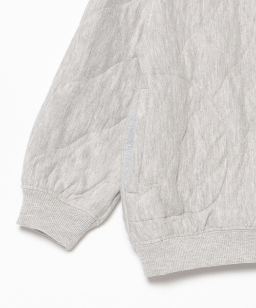 BEAMS mini（ビームスミニ）の「接結 キルト ジャケット 2024（90～150cm）（カーディガン/ボレロ・キッズ・ライトグレー/グリーン系その他4・90/100/120/130/140/150/110）」の5枚目の写真