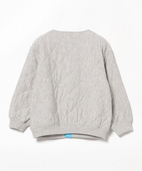 BEAMS mini（ビームスミニ）の「接結 キルト ジャケット 2024（90～150cm）（カーディガン/ボレロ・キッズ・ライトグレー/グリーン系その他4・90/100/120/130/140/150/110）」の6枚目の写真