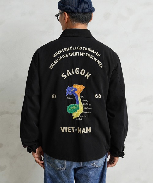 WAIPER.inc(ワイパーインク)の「SOUVENIR VIETNAM JACKET ベトナムジャケット WAIPER.inc【WP115】(ブルゾン・メンズ・ブラック/オフホワイト/ブラウン/マルーン・L/XL/S/M)」の14枚目の写真