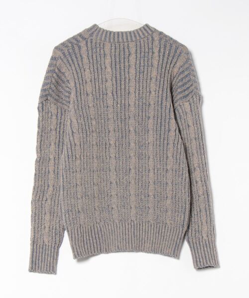 aimoha（アイモハ）の「レトロセーター（ニット/セーター・レディース・ブルー・MEDIUM/LARGE/X-LARGE/XX-LARGE/XXX-LARGE）」の2枚目の写真