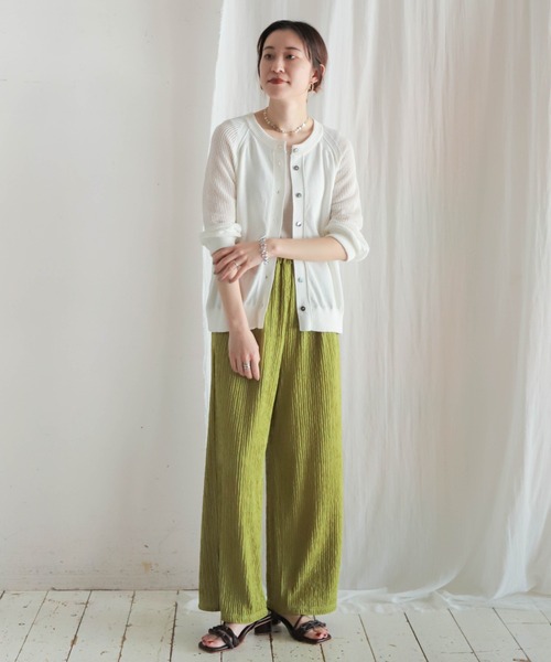 NOMBRE IMPAIR（ノンブルアンペール）の「カット楊柳　イージーパンツ（その他パンツ・レディース・ブルー/イエロー/チャコールグレー/ブラック・FREE）」の18枚目の写真