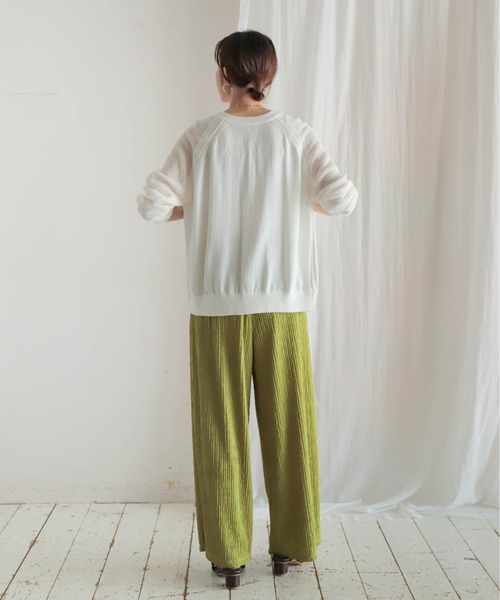 NOMBRE IMPAIR（ノンブルアンペール）の「カット楊柳　イージーパンツ（その他パンツ・レディース・ブルー/イエロー/チャコールグレー/ブラック・FREE）」の20枚目の写真