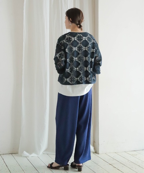 NOMBRE IMPAIR（ノンブルアンペール）の「カット楊柳　イージーパンツ（その他パンツ・レディース・ブルー/イエロー/チャコールグレー/ブラック・FREE）」の15枚目の写真