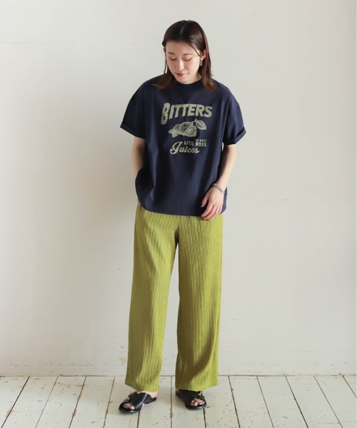 NOMBRE IMPAIR（ノンブルアンペール）の「カット楊柳　イージーパンツ（その他パンツ・レディース・ブルー/イエロー/チャコールグレー/ブラック・FREE）」の5枚目の写真