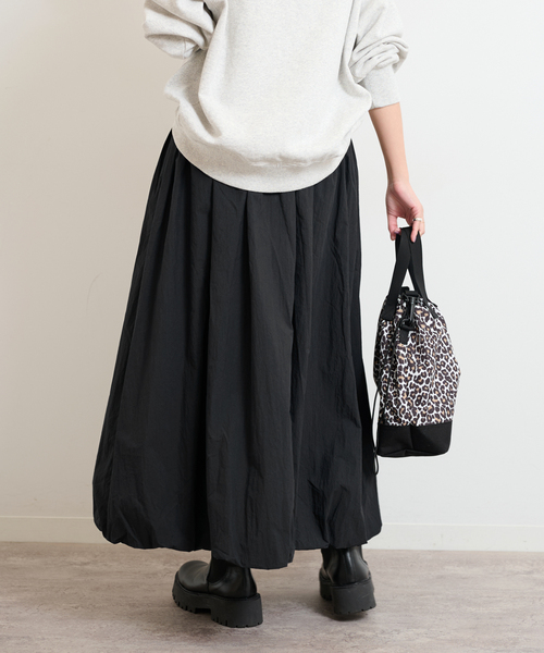 JOURNAL STANDARD relume(ジャーナルスタンダード レリューム)の「ウォッシャブルバルーンイージースカート(スカート・レディース・チャコールグレー/ブラック/ホワイト・FREE)」の22枚目の写真
