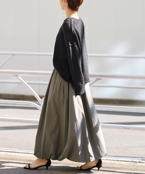 JOURNAL STANDARD relume(ジャーナルスタンダード レリューム)の「ウォッシャブルバルーンイージースカート(スカート・レディース・チャコールグレー/ブラック/ホワイト・FREE)」の21枚目の写真