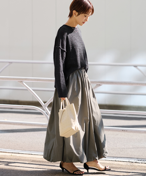 JOURNAL STANDARD relume(ジャーナルスタンダード レリューム)の「ウォッシャブルバルーンイージースカート(スカート・レディース・チャコールグレー/ブラック/ホワイト・FREE)」の19枚目の写真