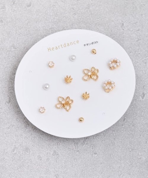 フラワーセットピアス（ピアス（両耳用））｜Heartdance（ハートダンス