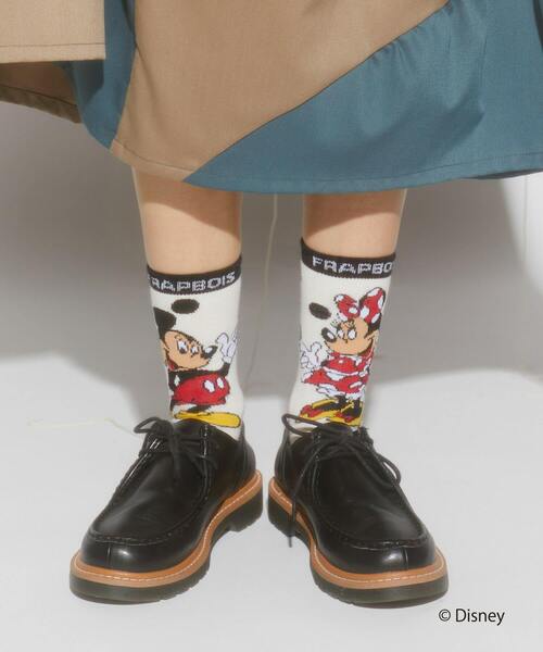 FRAPBOIS（フラボア）の「ペアーソックス FRAPBOIS＜MICKEY MOUSEコレクション＞（ソックス/靴下・レディース・ホワイト・FREE）」の12枚目の写真