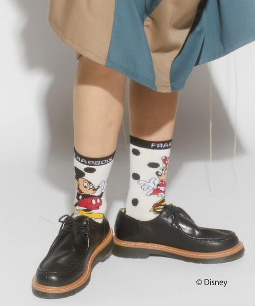 FRAPBOIS（フラボア）の「ペアーソックス FRAPBOIS＜MICKEY MOUSEコレクション＞（ソックス/靴下・レディース・ホワイト・FREE）」の5枚目の写真