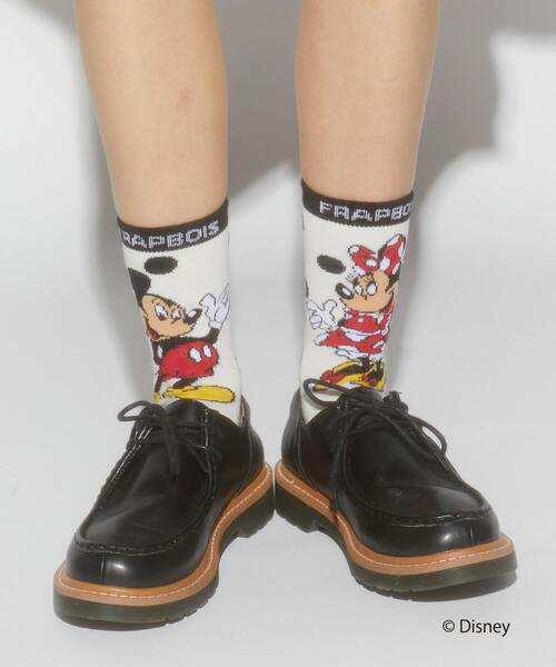 FRAPBOIS（フラボア）の「ペアーソックス FRAPBOIS＜MICKEY MOUSEコレクション＞（ソックス/靴下・レディース・ホワイト・FREE）」の8枚目の写真