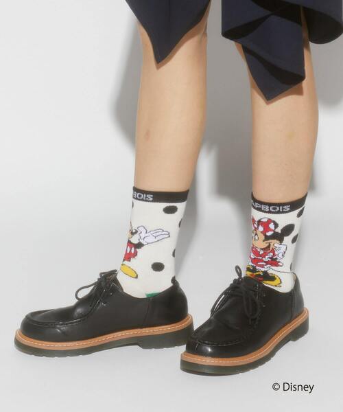 FRAPBOIS（フラボア）の「ペアーソックス FRAPBOIS＜MICKEY MOUSEコレクション＞（ソックス/靴下・レディース・ホワイト・FREE）」の9枚目の写真