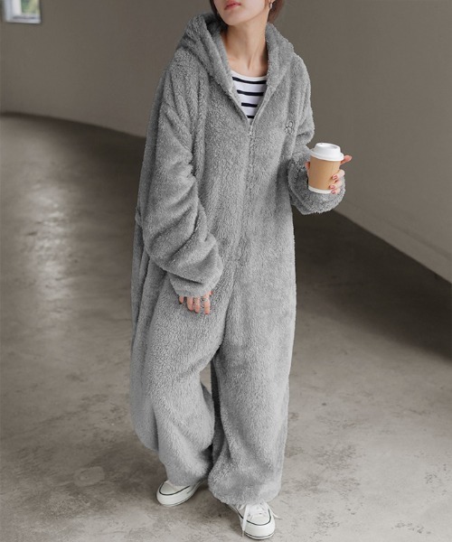 セール】もこもこ 着るこたつ級オールインワン（ルームウェア/パジャマ