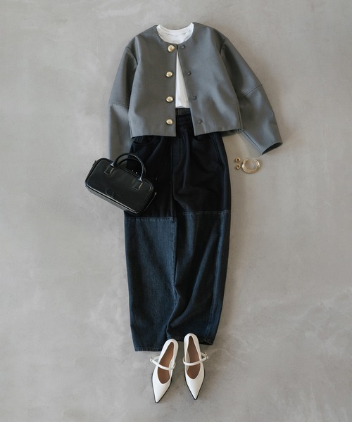 ADAM ET ROPE'（アダムエロペ）の「ポインテッドメリージェーンパンプス（その他シューズ・レディース・ホワイト/ブラック・24.5cm/24.0cm/23.5cm/23.0cm）」の3枚目の写真