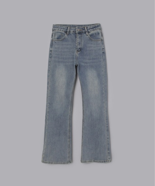 Olu.（オルドット）の「ストレートフレアデニム（デニムパンツ・レディース・ブラック/ライトブルー・1/0）」の10枚目の写真