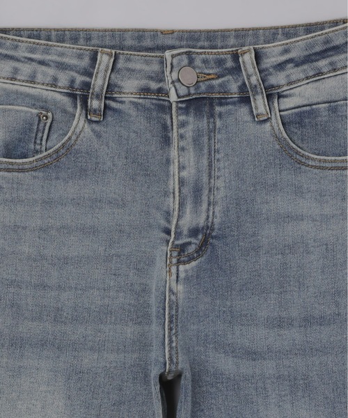 Olu.（オルドット）の「ストレートフレアデニム（デニムパンツ・レディース・ブラック/ライトブルー・1/0）」の11枚目の写真