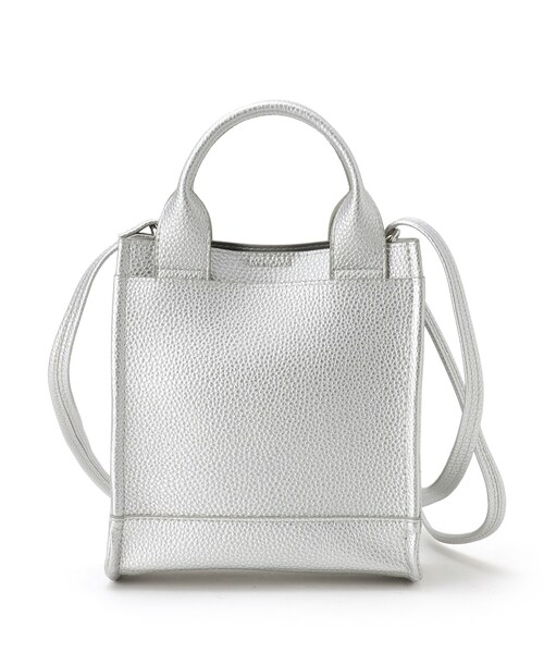 OPAQUE.CLIP（オペークドットクリップ）の「【軽量/長さ調整可能】スクエアミニショルダーバッグ（ショルダーバッグ・レディース・シルバー/イエロー系その他/ブラック/アイボリー・00）」の6枚目の写真