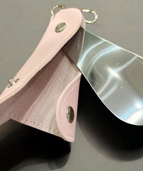 2309.シューホーン靴ベラ レザーカバー付き ポータブル シューホーン 【 靴ベラ SHOEHORN