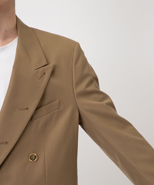 BED J.W. FORD/ベッドフォード】Cotton-Wool Double-Breasted