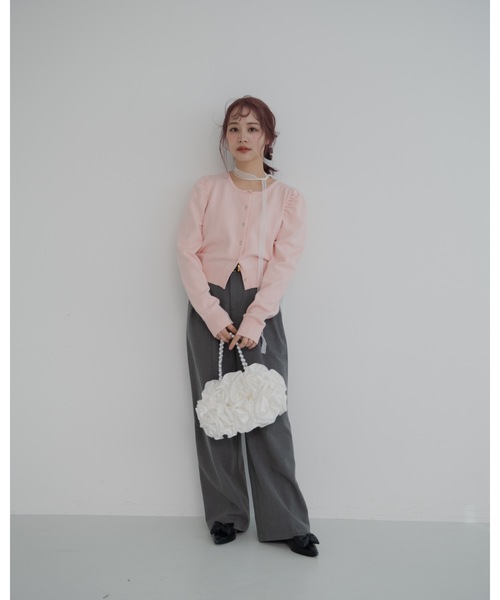 JUMELLE(ジュメロ)の「【結婚式/オケージョン】rose pearl bag(ハンドバッグ・レディース・ホワイト・FREE)」の3枚目の写真