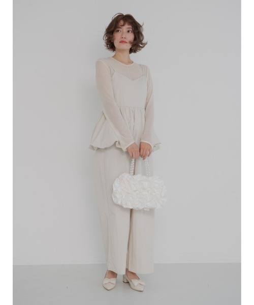 JUMELLE(ジュメロ)の「【結婚式/オケージョン】rose pearl bag(ハンドバッグ・レディース・ホワイト・FREE)」の16枚目の写真