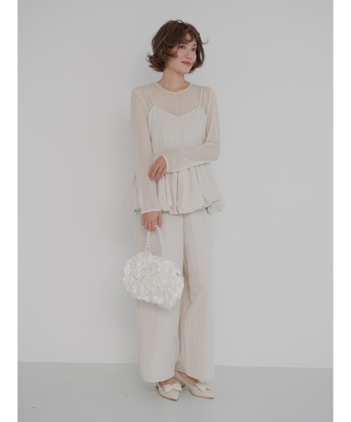 JUMELLE(ジュメロ)の「【結婚式/オケージョン】rose pearl bag(ハンドバッグ・レディース・ホワイト・FREE)」の17枚目の写真