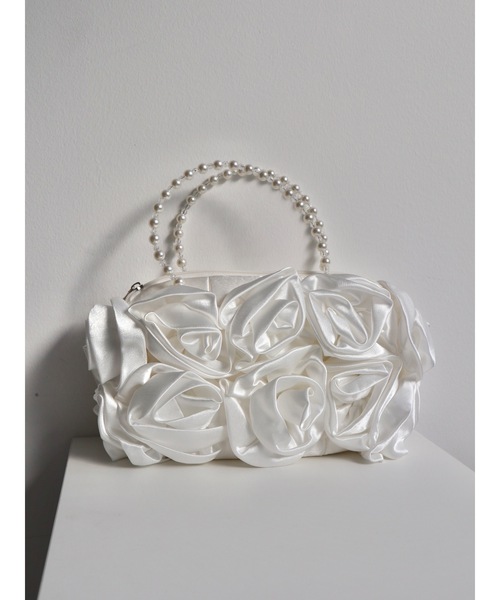 JUMELLE(ジュメロ)の「【結婚式/オケージョン】rose pearl bag(ハンドバッグ・レディース・ホワイト・FREE)」の20枚目の写真