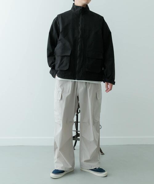 ITEMS URBANRESEARCH(アイテムズ アーバンリサーチ)の「ウエストイージー ポリカーゴパンツ(その他パンツ・メンズ・アイボリー/カーキ/ブラック・SMALL/LARGE/MEDIUM)」の12枚目の写真