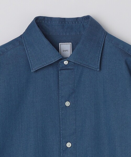 SHIPS(シップス)の「SHIPS: デニム シャツ(シャツ/ブラウス・メンズ・ネイビー・X-LARGE/LARGE/MEDIUM/SMALL)」の13枚目の写真