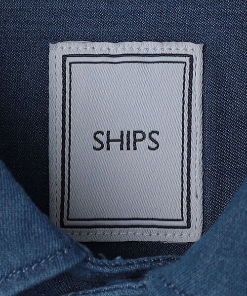 SHIPS(シップス)の「SHIPS: デニム シャツ(シャツ/ブラウス・メンズ・ネイビー・X-LARGE/LARGE/MEDIUM/SMALL)」の14枚目の写真