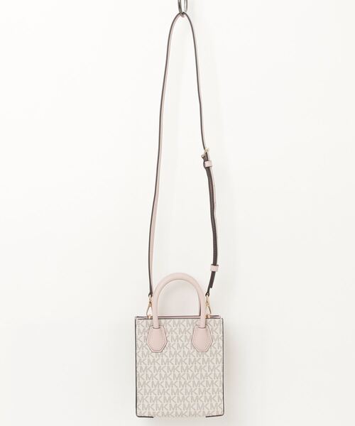 MICHAEL KORS(マイケルコース)の「Michael Kors MERCER SHOPPER TOTE EXTRA SMALL マイケルコース マーサー ショッパートート クロスボディ エクストラスモール(トートバッグ・レディース・ホワイト系1/ブラウン・FREE)」の14枚目の写真