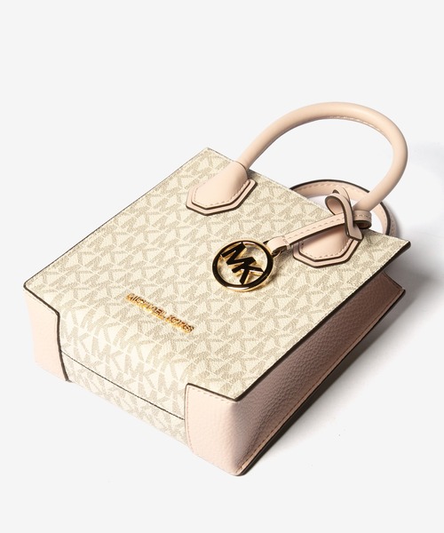 MICHAEL KORS(マイケルコース)の「Michael Kors MERCER SHOPPER TOTE EXTRA SMALL マイケルコース マーサー ショッパートート クロスボディ エクストラスモール(トートバッグ・レディース・ホワイト系1/ブラウン・FREE)」の6枚目の写真