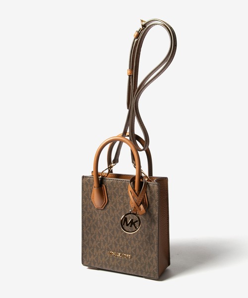 MICHAEL KORS(マイケルコース)の「Michael Kors MERCER SHOPPER TOTE EXTRA SMALL マイケルコース マーサー ショッパートート クロスボディ エクストラスモール(トートバッグ・レディース・ホワイト系1/ブラウン・FREE)」の9枚目の写真